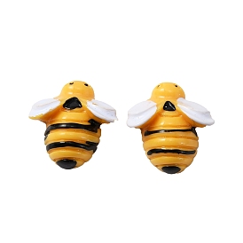 Opaque Resin Cabochons, Bees