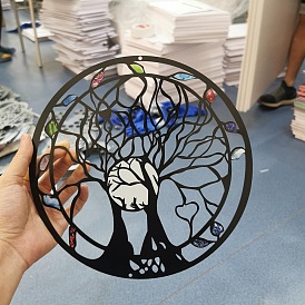 Iron Tree of Life Pendant Decorations, for Window Hanging Decorations