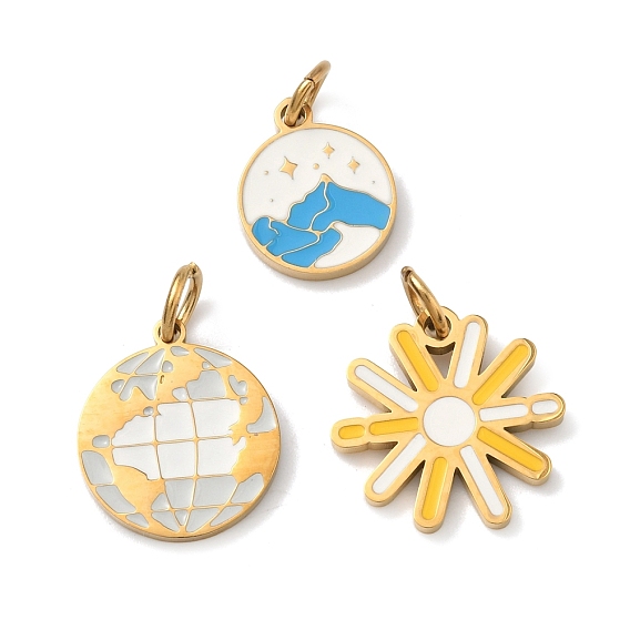 304 нержавеющей стальной эмали подвески, золотые