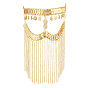 1Pc Alloy Coin Tassel Masquerade Masks, Party Decor