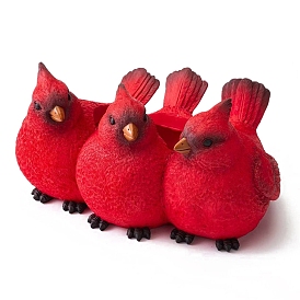 Northern Cardinal Resin Planters, Succulent Cactus Planters, Display Decorations, for Garden Yard Decoration