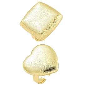 Brass Open Cuff Rings for Women, Lead Free & Cadmium Free, Real 18K Gold Plated