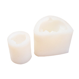 3D Bear DIY Food Grade Silicone Candle Molds, Aromatherapy Candle Moulds, Scented Candle Making Molds