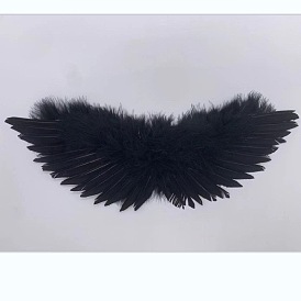 Mini Doll Angel Feather Wing, with Polyester Rope, for DIY Makings Doll Photography Props Decorations Accessories