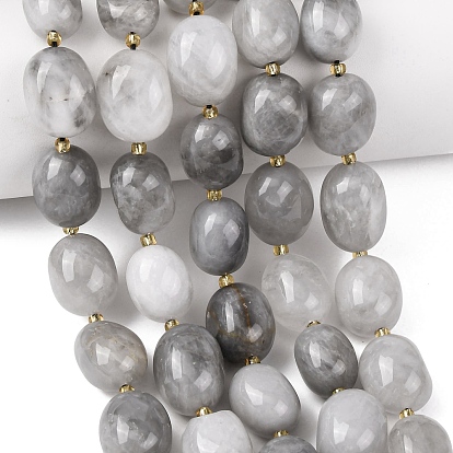 Естественный облачно кварц бисер пряди, самородки, упавший камень, с бисером