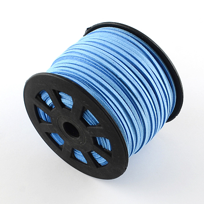 Шнуры из искусственной замши, искусственная замшевая кружева, 3x1.5 мм, 100 ярдов / рулон (новый ски: 00 fh 8 м)