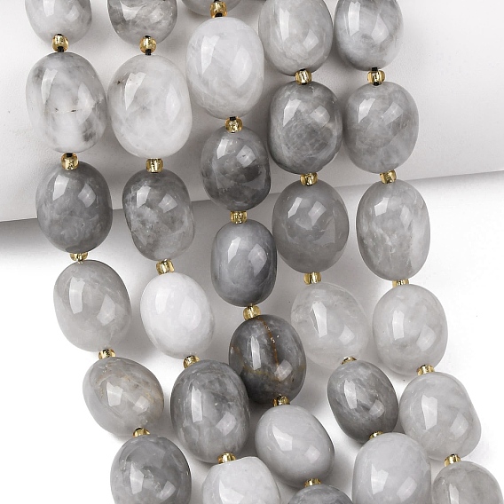 Естественный облачно кварц бисер пряди, самородки, упавший камень, с бисером