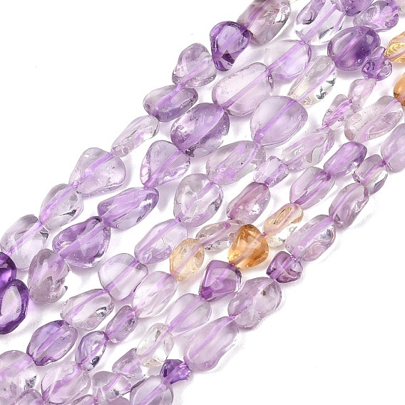 Природные Аметрин бисер нитей, самородки, класс А, упавший камень
