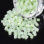 6/0 Two Cut Glass Seed Beads, Hexagon, Opaque Ceylon & Lustered