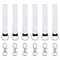 Neoprene Keychain, with Metal Finding and Alloy Swivel Lobster Claw Clasps