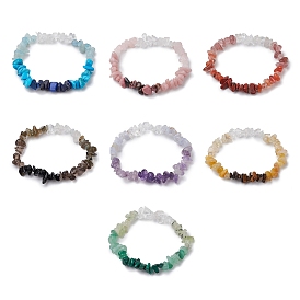 7Pcs Gemstone Stretch Bracelet Sets