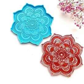 Цветочные DIY пищевые силиконовые формы для подставок, для украшения коврика для чашки своими руками, изготовление ювелирных изделий на основе смолы и эпоксидной смолы