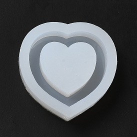 DIY Quicksand Silicone Molds, Resin Casting Molds, for UV Resin, Epoxy Resin Craft Making, Heart
