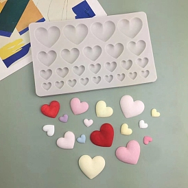 Heart Shape DIY Silicone Molds, Resin Casting Molds, For UV Resin, Epoxy Resin Jewelry Making