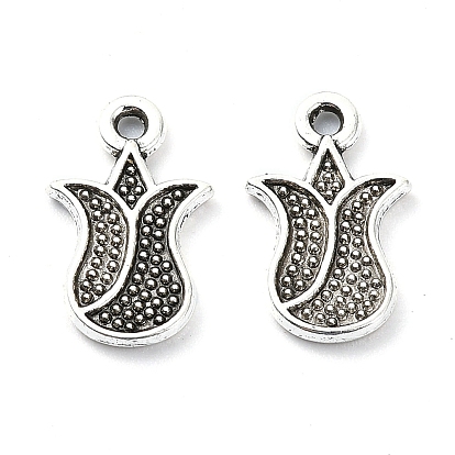 Tibetan Style Alloy Pendant, Lead Free & Cadmium Free, Flower