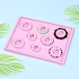 8 tailles de panneau de conception de bracelet rectangle en plastique, flocage, 13.70x10.24x0.63 pouce