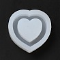 DIY Quicksand Silicone Molds, Resin Casting Molds, for UV Resin, Epoxy Resin Craft Making, Heart