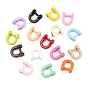 Spray Paint Alloy Detachable Horseshoe D-Ring, Craft Hardware for Purse Strap
