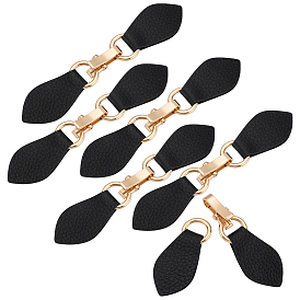 6 пряжка из цинкового сплава и искусственной кожи, для сумки свитер куртка пальто, аксессуары для шитья своими руками