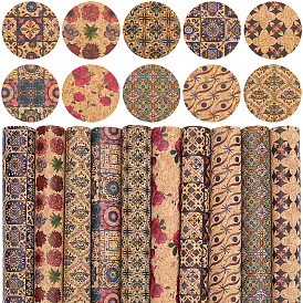 10 шт. лист искусственной кожи, прямоугольные, имитация рисунка под дерево, для аксессуаров для одежды