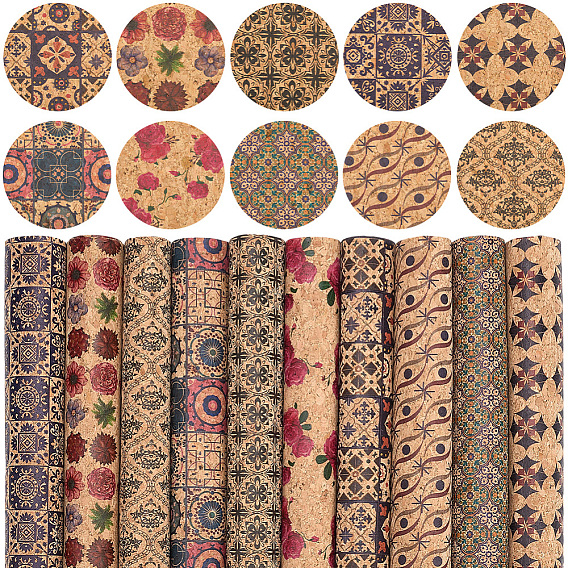 10 шт. лист искусственной кожи, прямоугольные, имитация рисунка под дерево, для аксессуаров для одежды