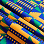 Tela de poliéster con estampado tradicional africano de cera, Tejido con estampado geométrico para la confección de ropa étnica.
