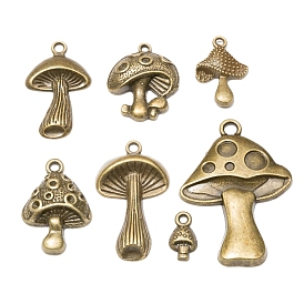 Tibetan Style Alloy Pendants, Mushroom Charm