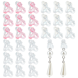 60 шт. 3 фурнитура для сережек-клипс из цветной смолы, для не проколотых ушей