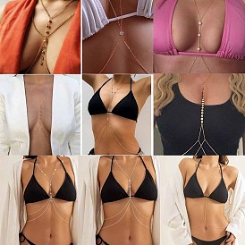 Сплав двухслойные сексуальные цепи для бикини