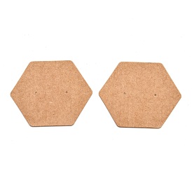 Серьга из крафт-бумаги отображает карты, шестиугольник