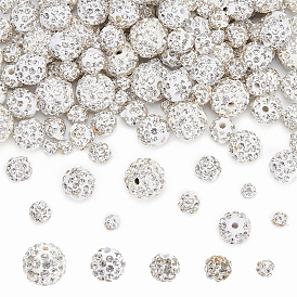 150 шт. 5 стиль, полимерная глина, бусины со стразами, паве, pave disco бусины, круглые