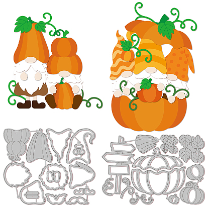 День благодарения трафареты для резки углеродистой стали, для diy scrapbooking, Фотоальбом, декоративная бумага для тиснения, цвет нержавеющей стали, узор гном и тыква