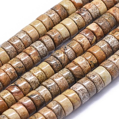 Естественного изображения яшмы бисер нитей, колонка