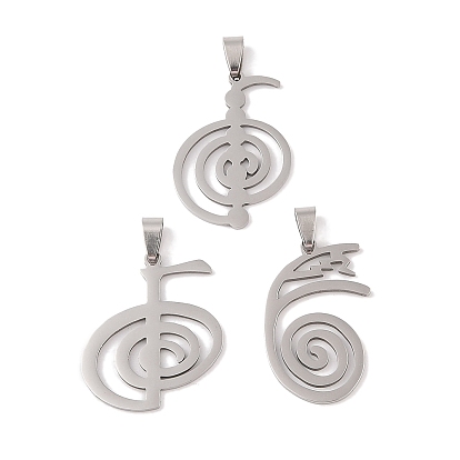 Символ Рейки 201 подвески из нержавеющей стали, очарование дайко мио