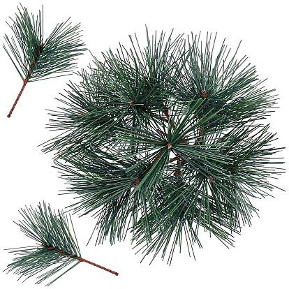 30шт. искусственные пластиковые сосновые ветки, зеленые растения, сосновые иголки для гирлянды, венка, рождественского и садового декора