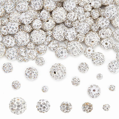 150 шт. 5 стиль, полимерная глина, бусины со стразами, паве, pave disco бусины, круглые