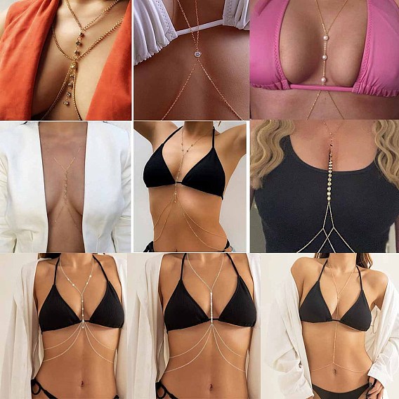 Сплав двухслойные сексуальные цепи для бикини