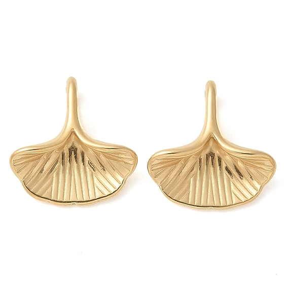 304 прелести нержавеющей стали, ручная полировка, очарование листьев гинкго, ионное покрытие (ip)