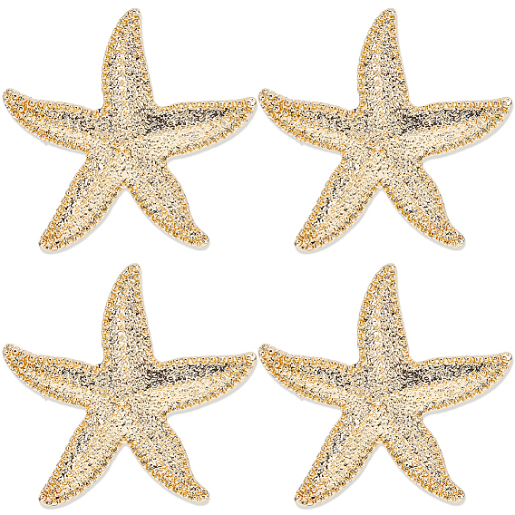 Broche en alliage en forme d'étoile de mer (pièces), exquise épinglette pour femme