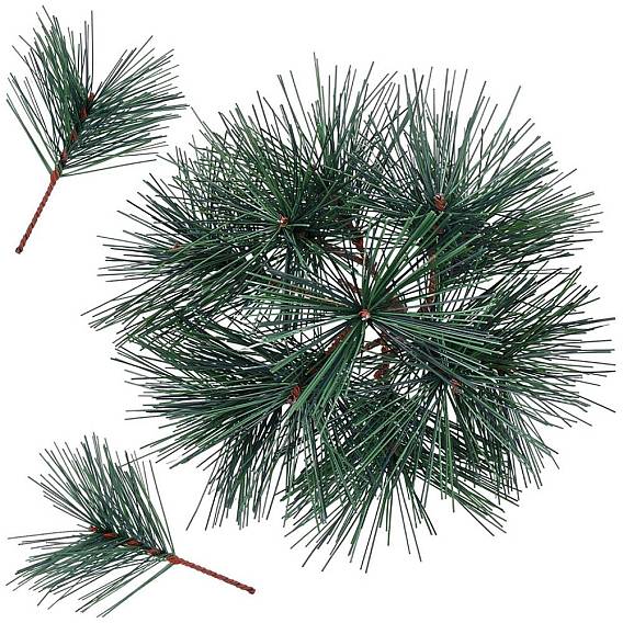 30шт. искусственные пластиковые сосновые ветки, зеленые растения, сосновые иголки для гирлянды, венка, рождественского и садового декора