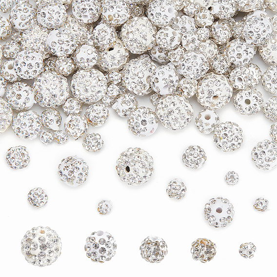 150 шт. 5 стиль, полимерная глина, бусины со стразами, паве, pave disco бусины, круглые