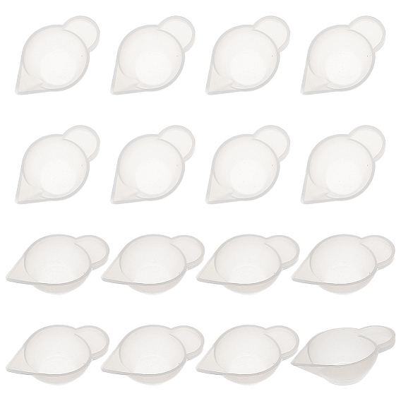 Силиконовые разделительные чашки с антипригарным покрытием, чашки для смешивания, мини мерные стаканчики, для смешивания заливочной эпоксидной смолы, инструменты для изготовления эпоксидной смолы своими руками