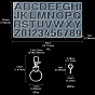 DIY Keychain Making Kits, Inclduing Number and Letter Design DIY Silicone Molds, Alloy Swivel Clasps, Iron Key Rings & Screw Eye Pin Peg Bails