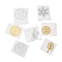 Self Adhesive Brass Stickers, Metal Scrapbooking Stickers, Mixed Shapes