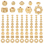120Pcs 10 Styles Rack Plating Alloy Bead, Long-Lasting Plated, Cadmium Free & Lead Free