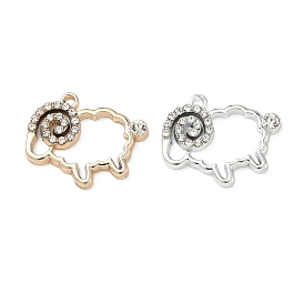 Подвески из сплава и страза, овечьи прелести, uv покрытие