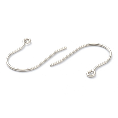 China Factory 316 Surgical Stainless Steel Earring Hooks, Ear Wire, with  Horizontal Loop 20.5mm, Hole: 1.7mm, 18 Gauge, Pin: 1mm in bulk online 