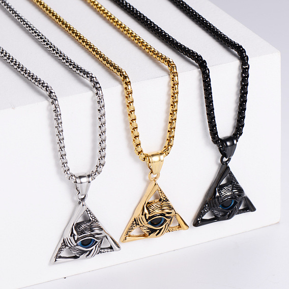 Креативные 304 подвески из нержавеющей стали, треугольник со сном