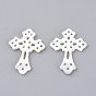 Natural White Shell Mother of Pearl Shell Pendants, Cross