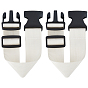 2Pcs Nylon Wasit Bag Extension Straps with Black Plastic Buckles for Outdoor, Purse Making Accessories